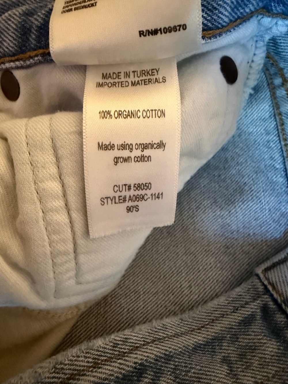 Agolde Light Blue Distressed 90s Jeans - Picture 4 of 6